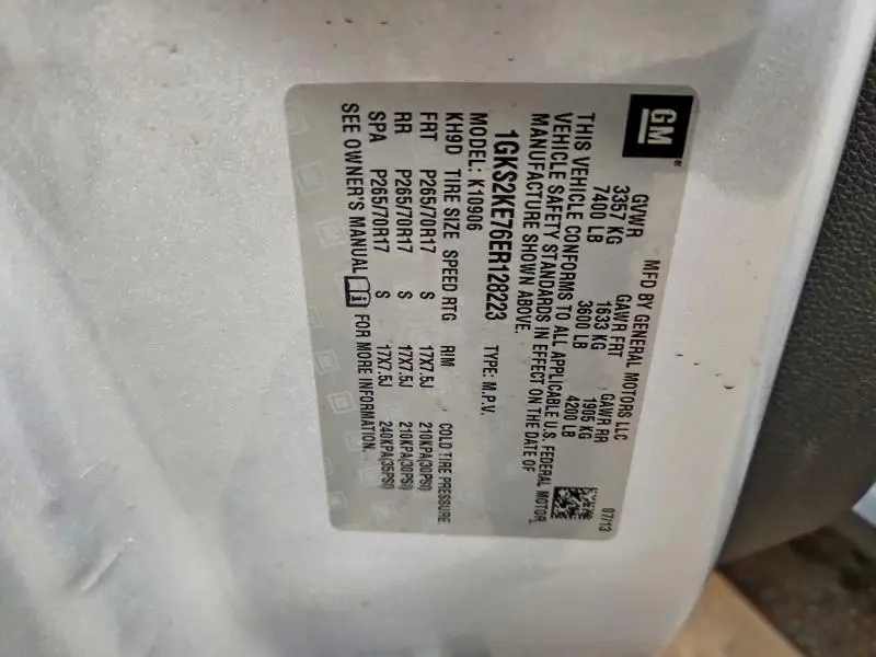 2014 GMC YUKON XL K1500 SLT  