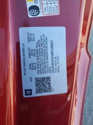 2021 CHEVROLET CAMARO LS