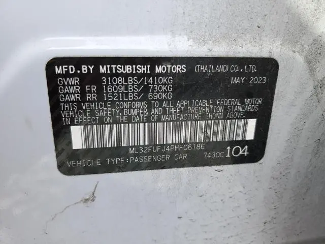 2023 MITSUBISHI MIRAGE G4 ES