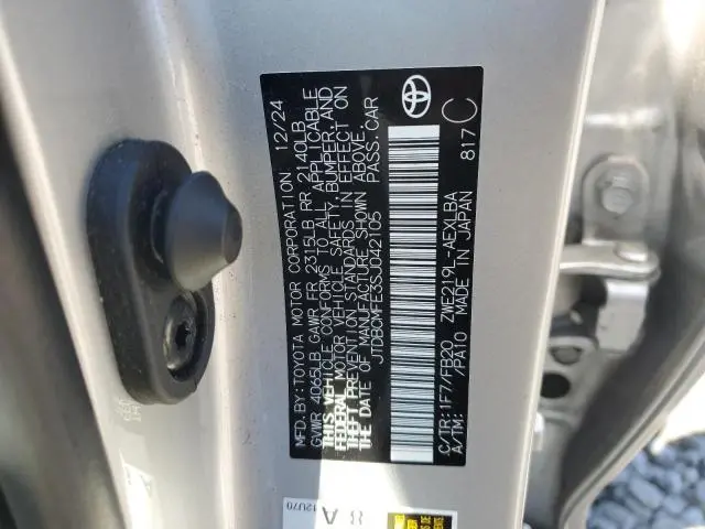 2025 TOYOTA COROLLA LE  