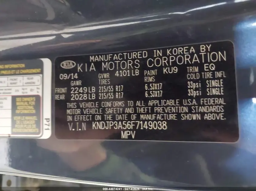 2015 KIA SOUL +