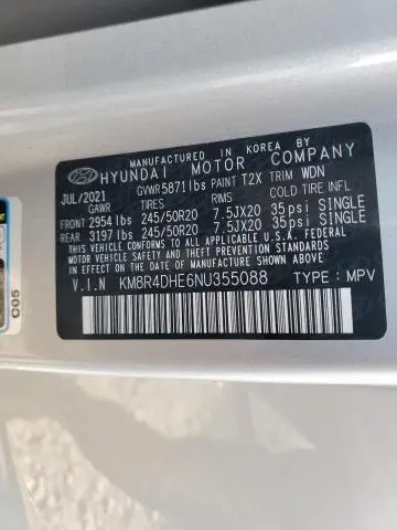 2022 HYUNDAI PALISADE SEL  