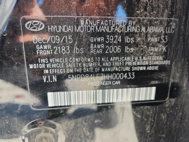 2017 HYUNDAI ELANTRA SE  