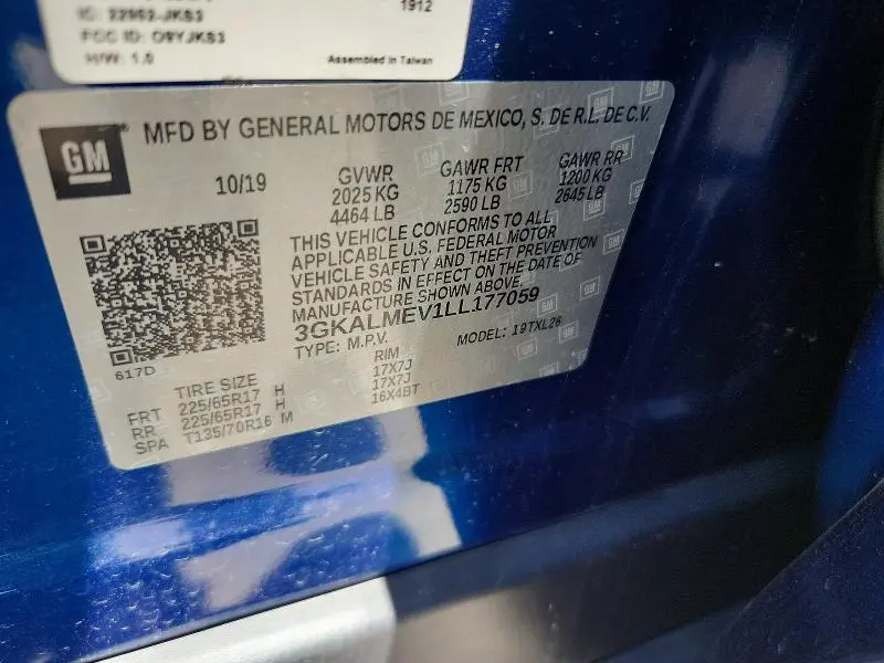 2020 GMC TERRAIN SLE  