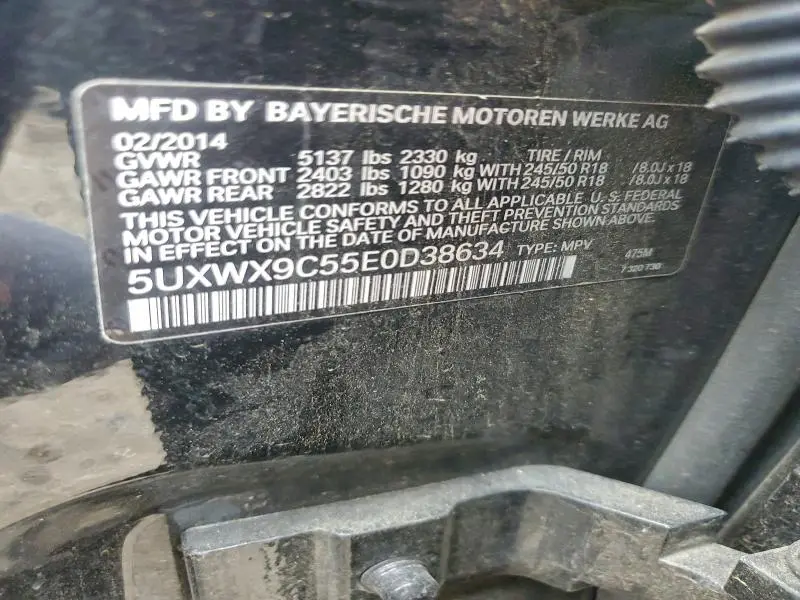 2014 BMW X3 XDRIVE28I  