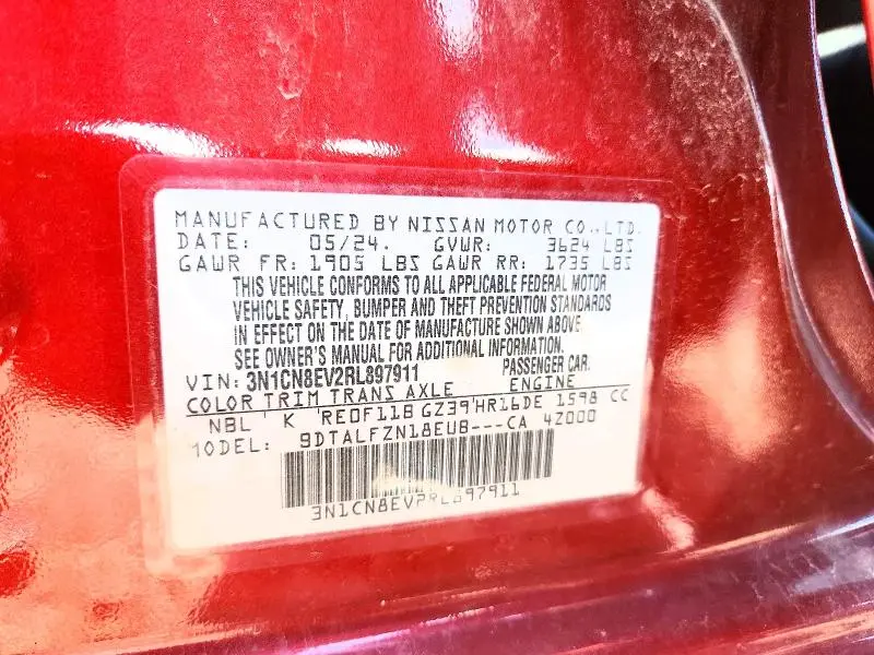 2024 NISSAN VERSA SV  