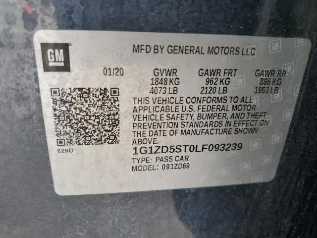 2020 CHEVROLET MALIBU LT