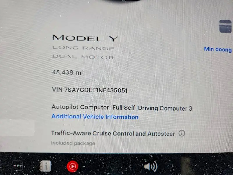 2022 TESLA MODEL Y   