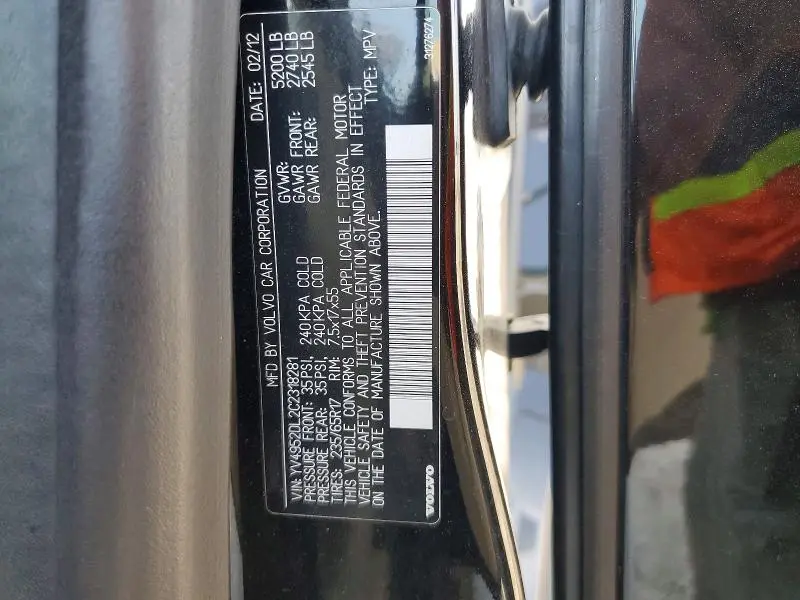 2012 VOLVO XC60 3.2  