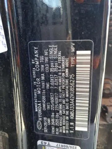 2019 HYUNDAI TUCSON LIMITED  