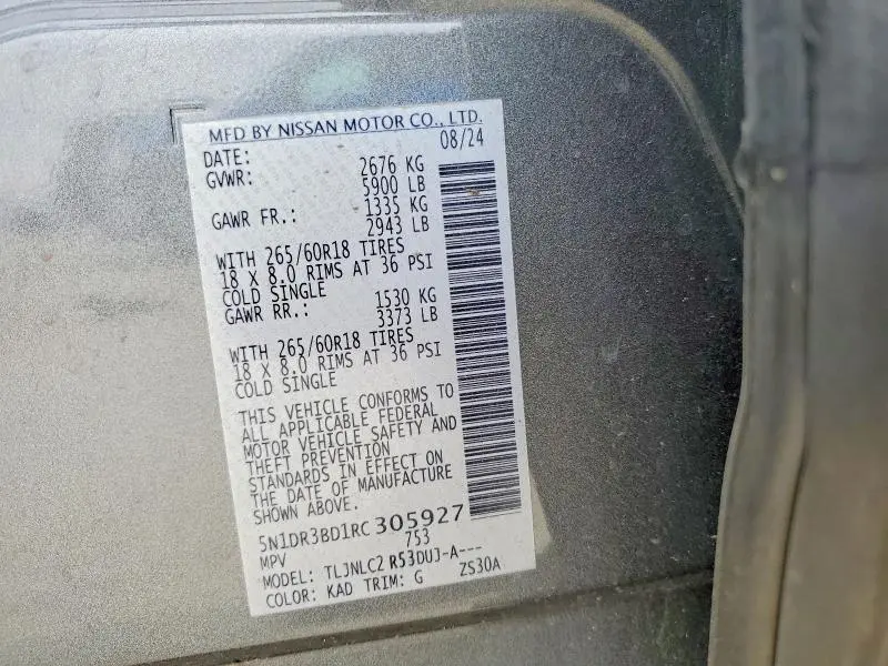 2024 NISSAN PATHFINDER ROCK CREEK  