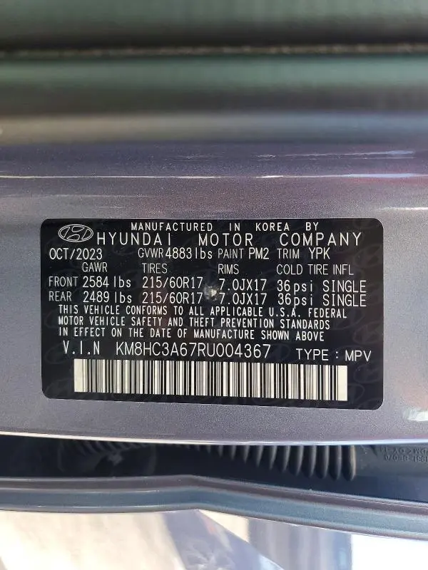 2024 HYUNDAI KONA SEL  