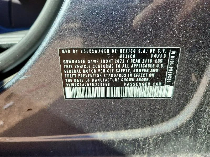 2014 VOLKSWAGEN JETTA BASE  