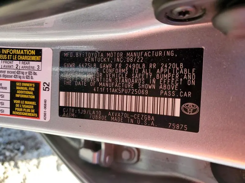 2023 TOYOTA CAMRY XLE  