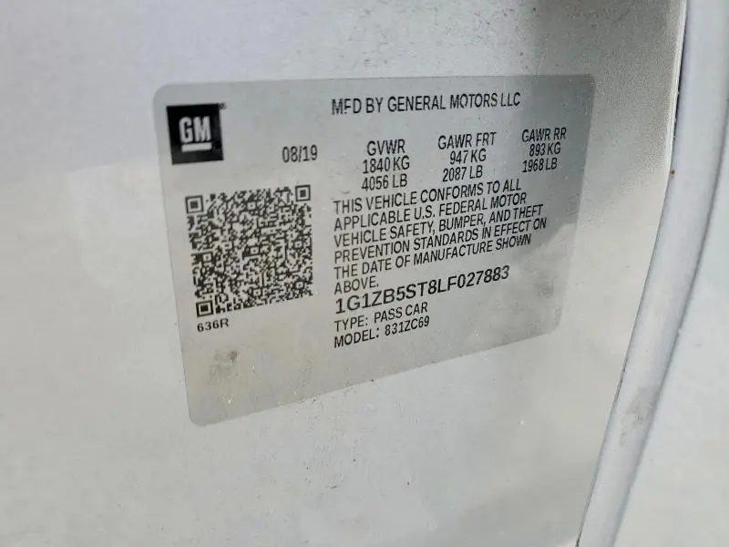 2020 CHEVROLET MALIBU LS  