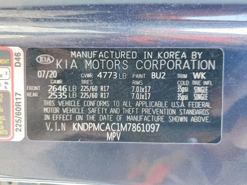 2021 KIA SPORTAGE LX  