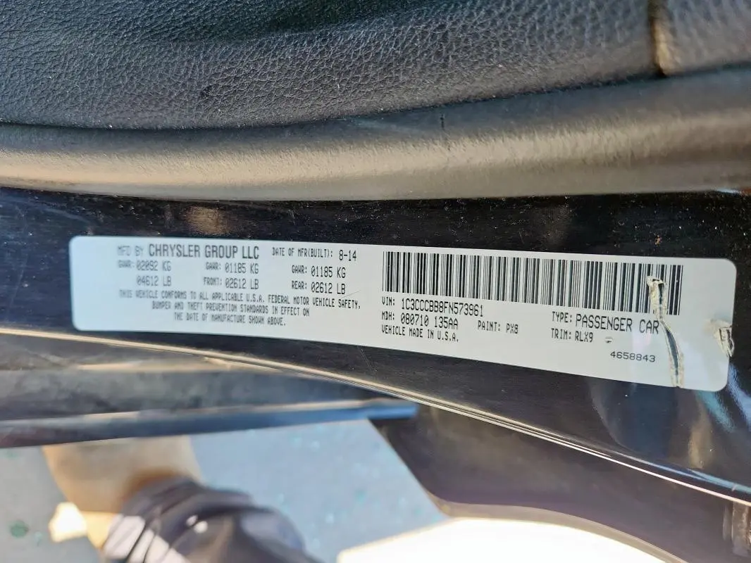 2015 CHRYSLER 200 S  