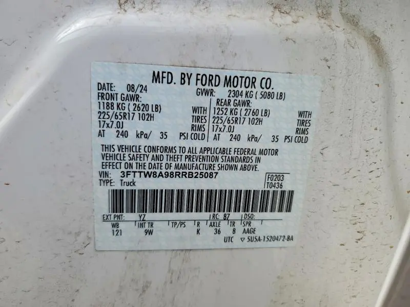 2024 FORD MAVERICK XL  