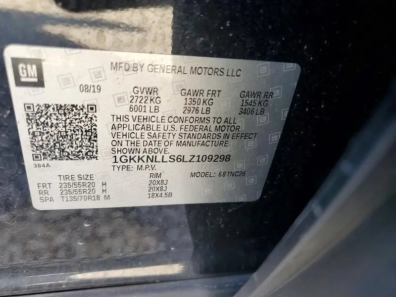 2020 GMC ACADIA AT4  
