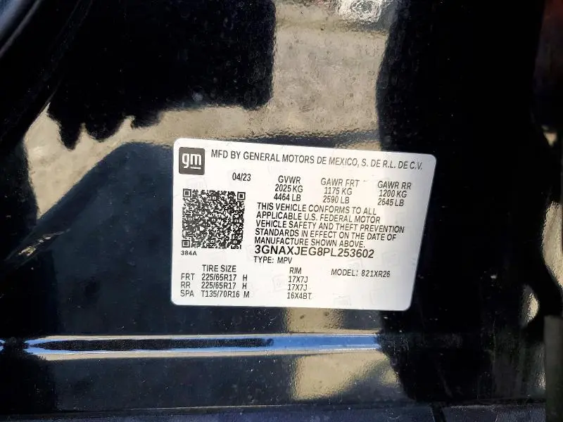 2023 CHEVROLET EQUINOX LT  