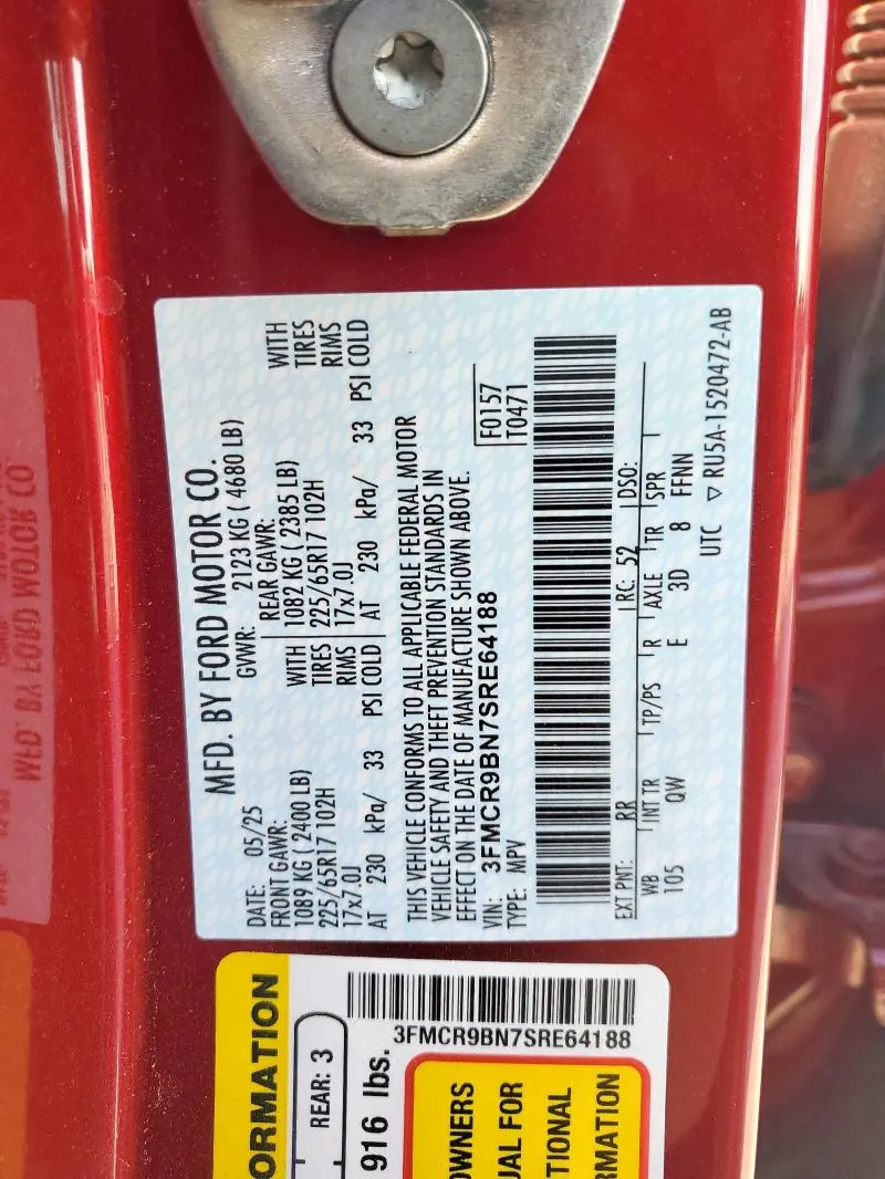 2025 FORD BRONCO SPORT BIG BEND  