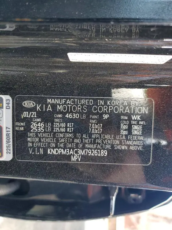 2021 KIA SPORTAGE LX  
