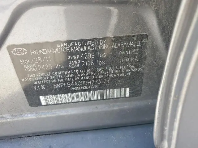 2011 HYUNDAI SONATA GLS  