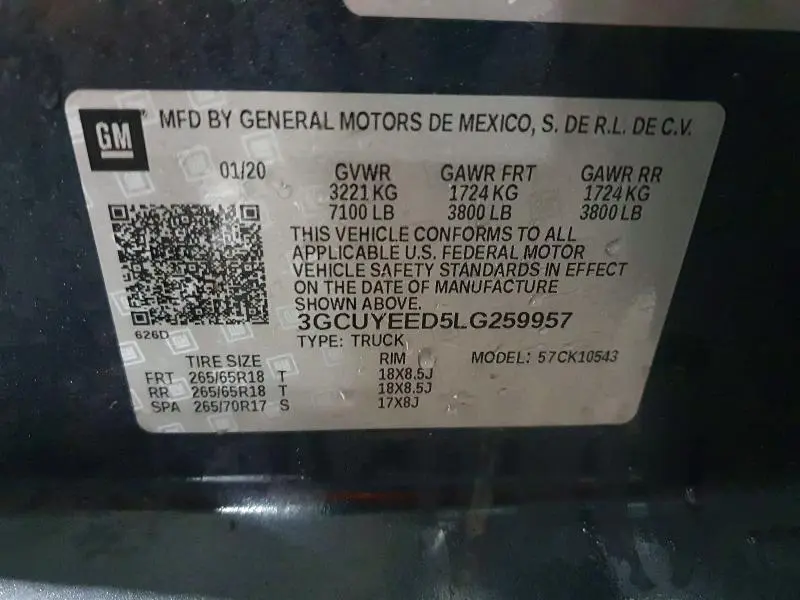 2020 CHEVROLET SILVERADO K1500 RST  