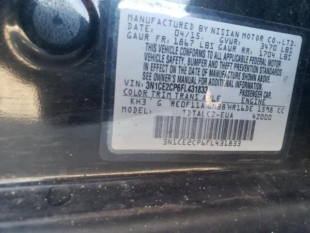 2015 NISSAN VERSA NOTE S  