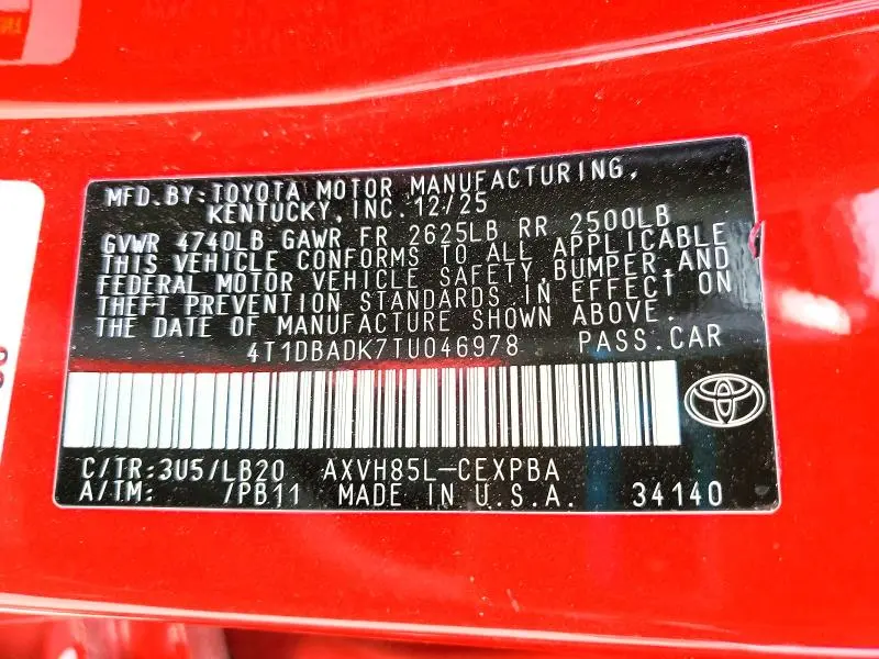 2026 TOYOTA CAMRY XSE  