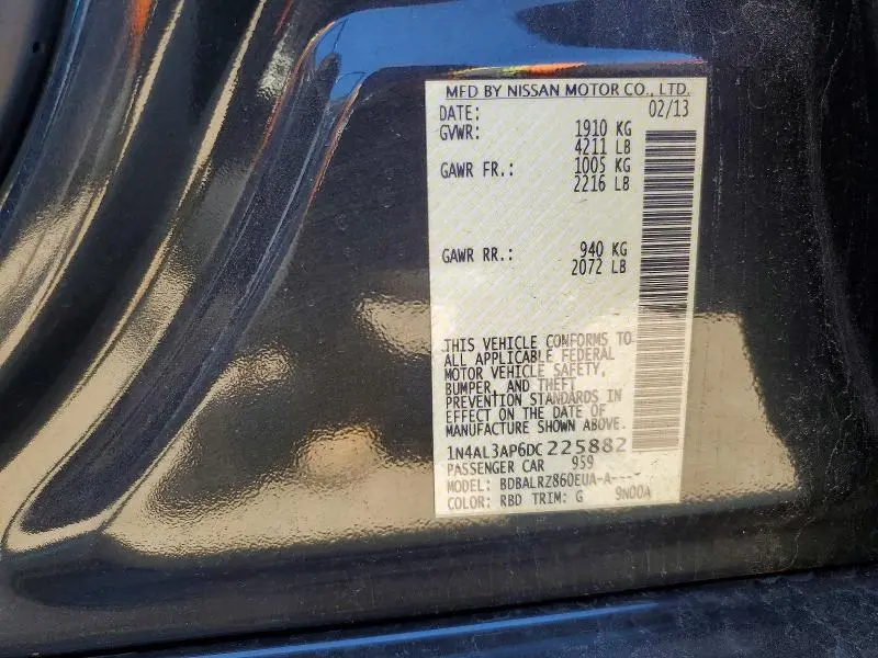2013 NISSAN ALTIMA 2.5  