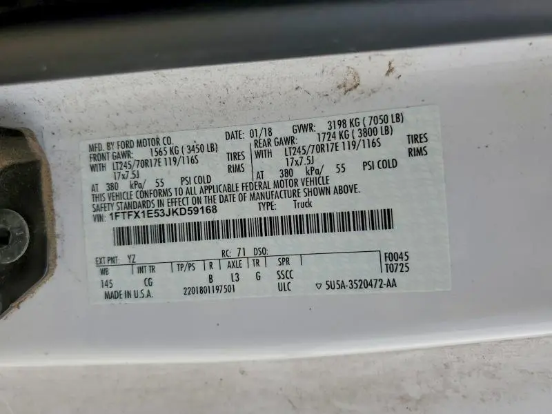 2018 FORD F150 SUPER CAB  