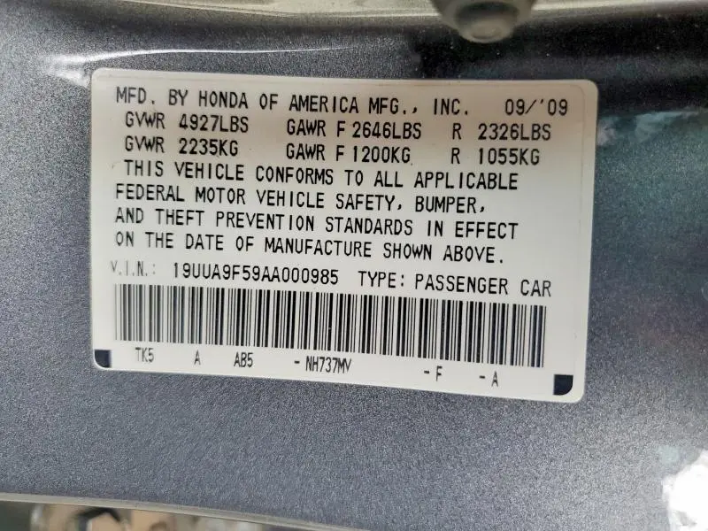 2010 ACURA TL   