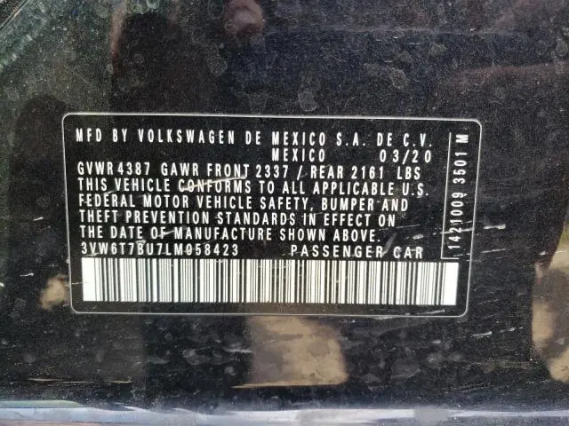 2020 VOLKSWAGEN JETTA GLI  