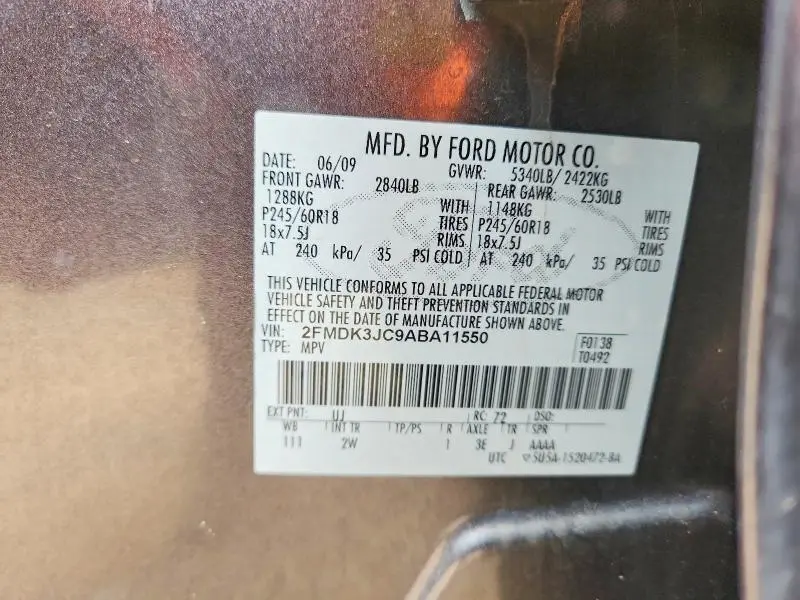 2010 FORD EDGE SEL  