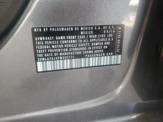 2015 VOLKSWAGEN JETTA TDI  