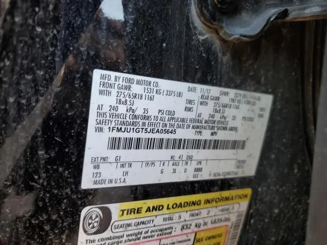 2018 FORD EXPEDITION XL  