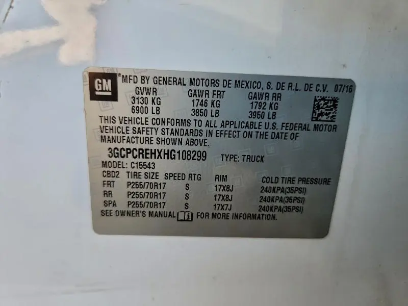 2017 CHEVROLET SILVERADO C1500 LT  