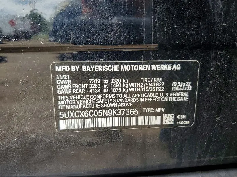 2022 BMW X7 M50I  