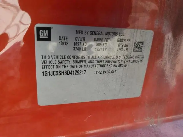 2013 CHEVROLET SONIC LT  