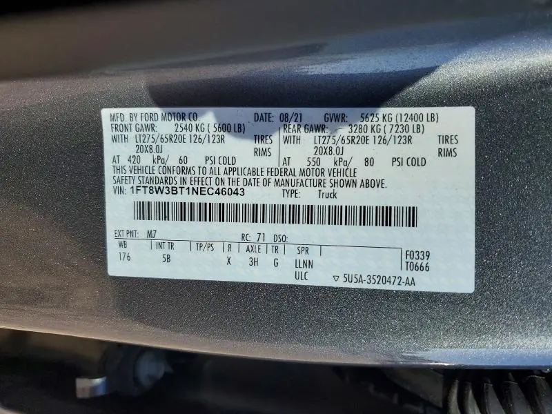 2022 FORD F350 SUPER DUTY  