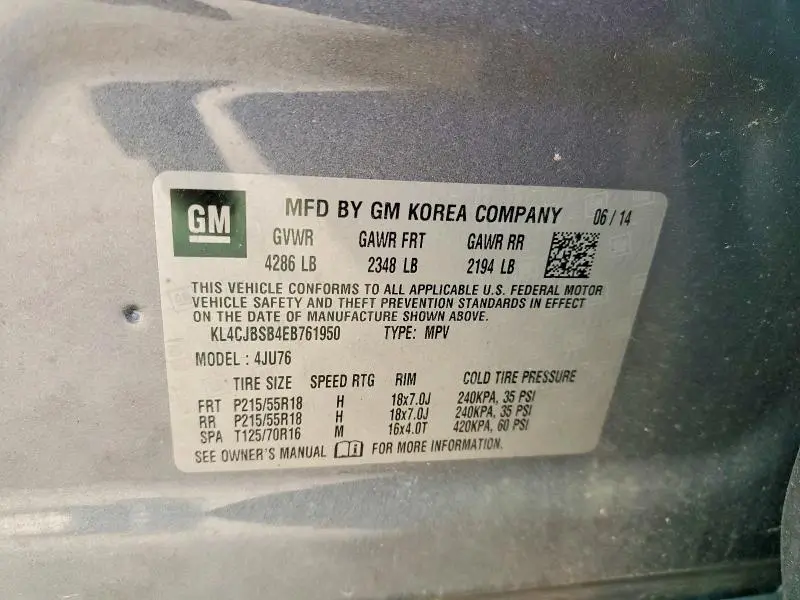 2014 BUICK ENCORE CONVENIENCE  