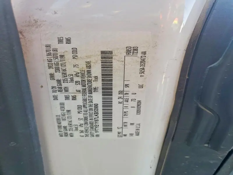 2020 FORD TRANSIT T-150  