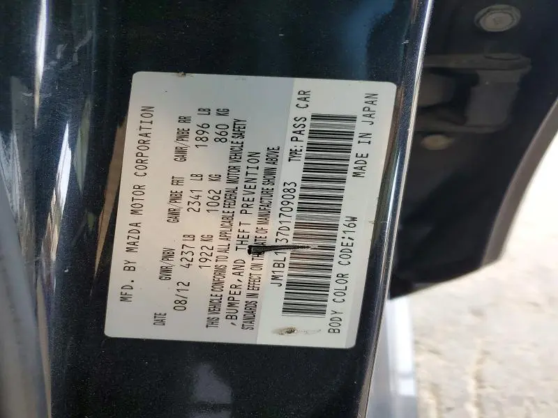 2013 MAZDA SPEED 3  