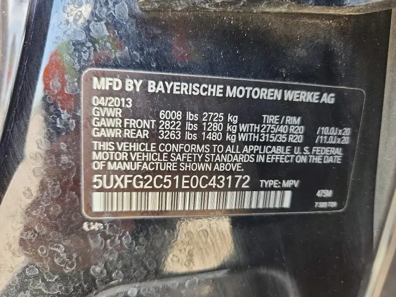 2014 BMW X6 XDRIVE35I  