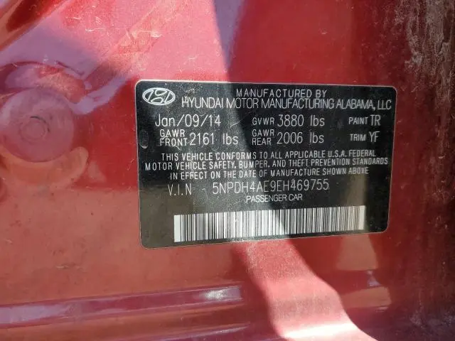 2014 HYUNDAI ELANTRA SE  
