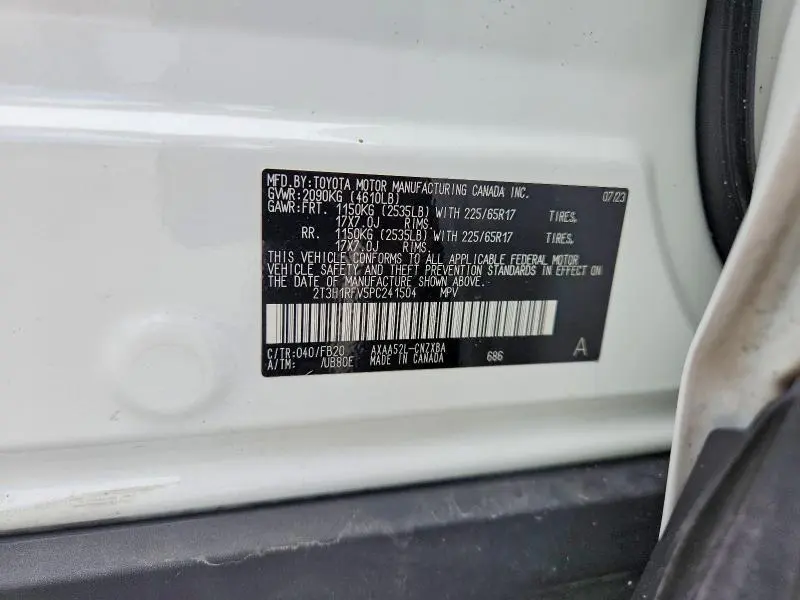 2023 TOYOTA RAV4 LE  