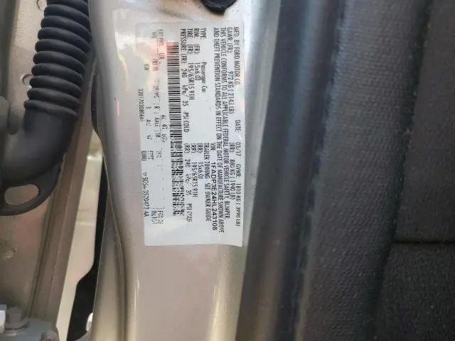 2017 FORD FOCUS S  