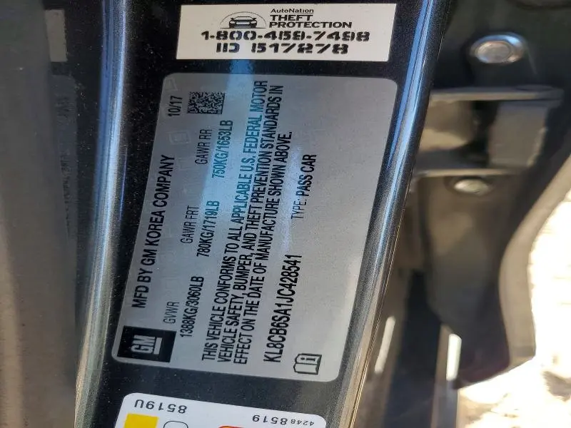 2018 CHEVROLET SPARK LS  