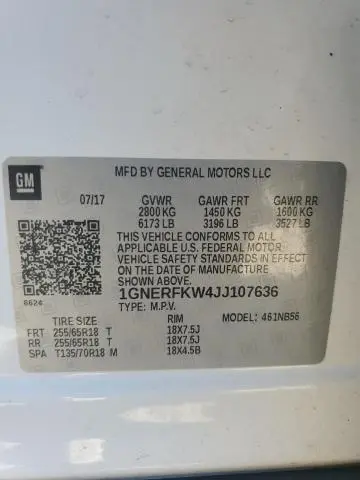 2018 CHEVROLET TRAVERSE LS  